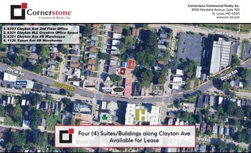 6321 Clayton Ave, Saint Louis, MO - AERIAL  map view