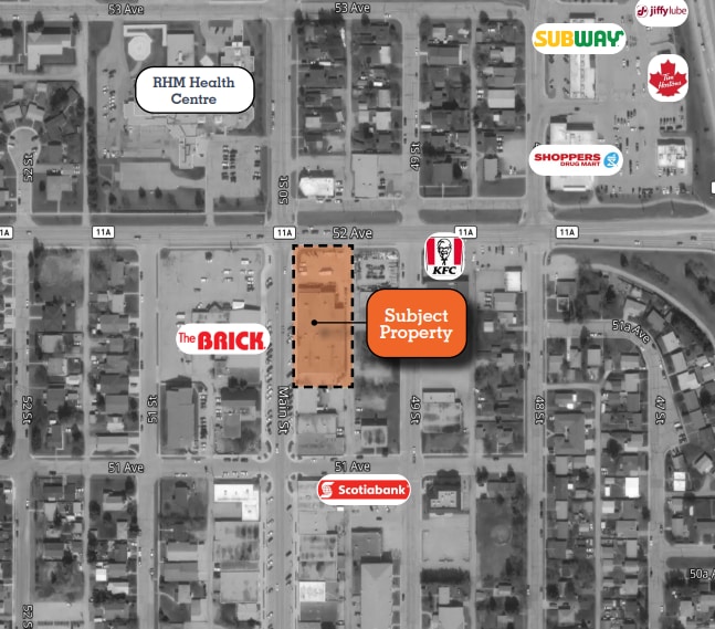 5127 50 St, Rocky Mountain House, AB for sale - Aerial - Image 2 of 2