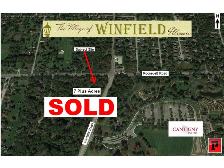 SWC Winfield & Roosevelt Road, Winfield, IL for sale - Aerial - Image 1 of 1