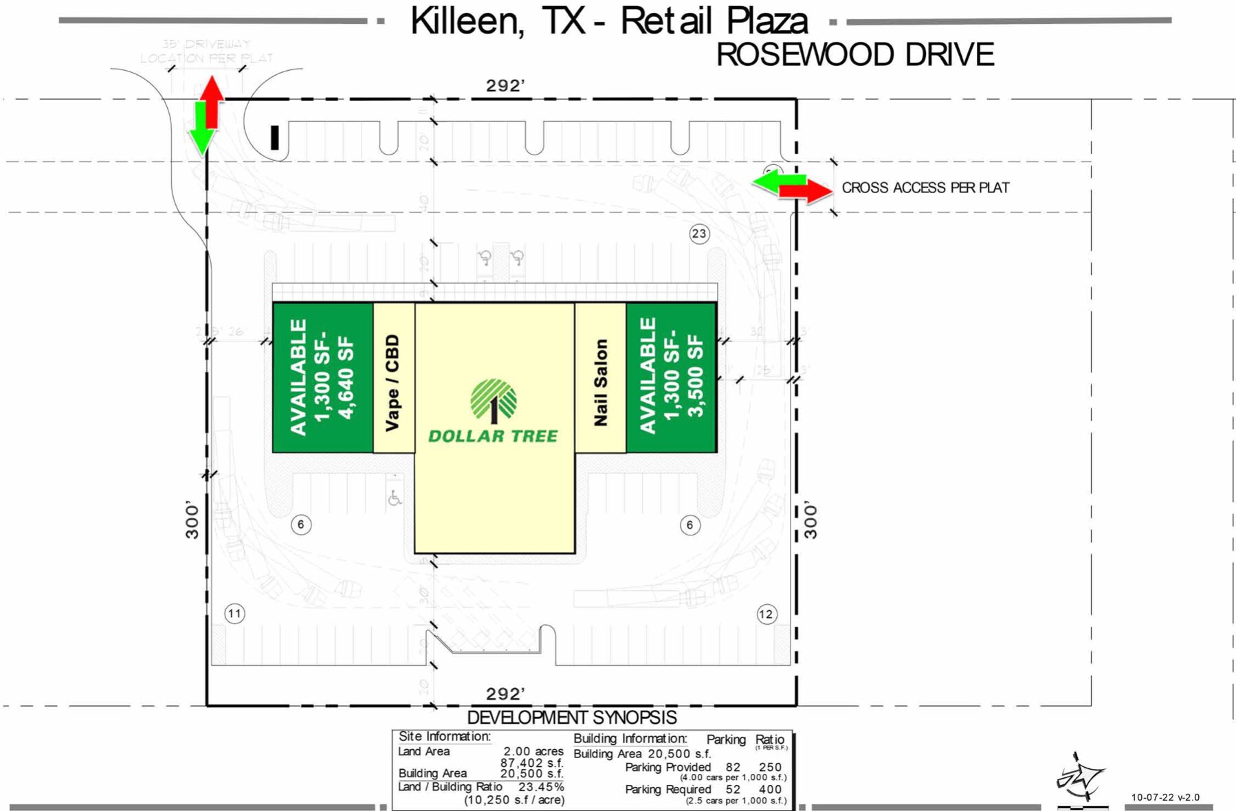 4136 & 4354 Rosewood Dr, Killeen, TX 76542 KILLEEN DOLLAR TREE PLAZA