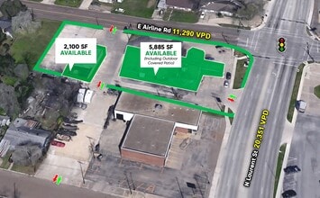 1205 E Airline Rd, Victoria, TX - AERIAL  map view