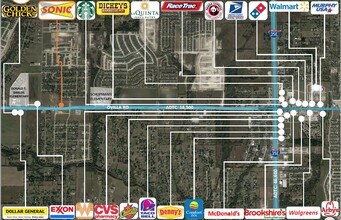 201 E Ovilla Rd, Glenn Heights, TX - aerial  map view