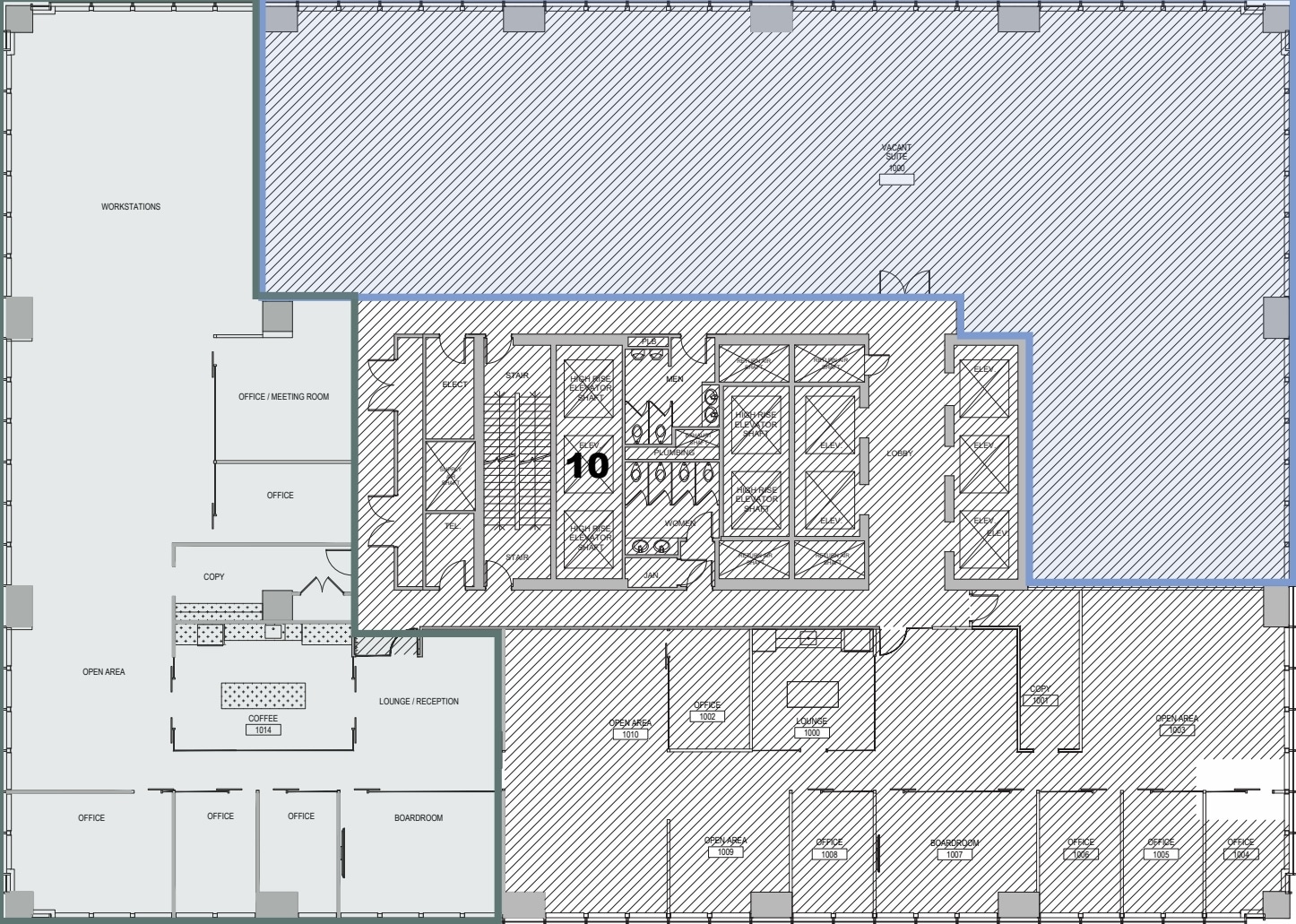 605 5th Ave SW, Calgary, AB for lease Floor Plan- Image 1 of 6