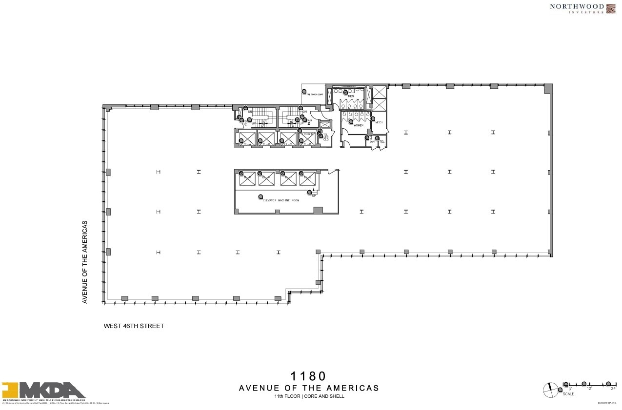 1180 Avenue of the Americas, New York, NY for lease Floor Plan- Image 1 of 1