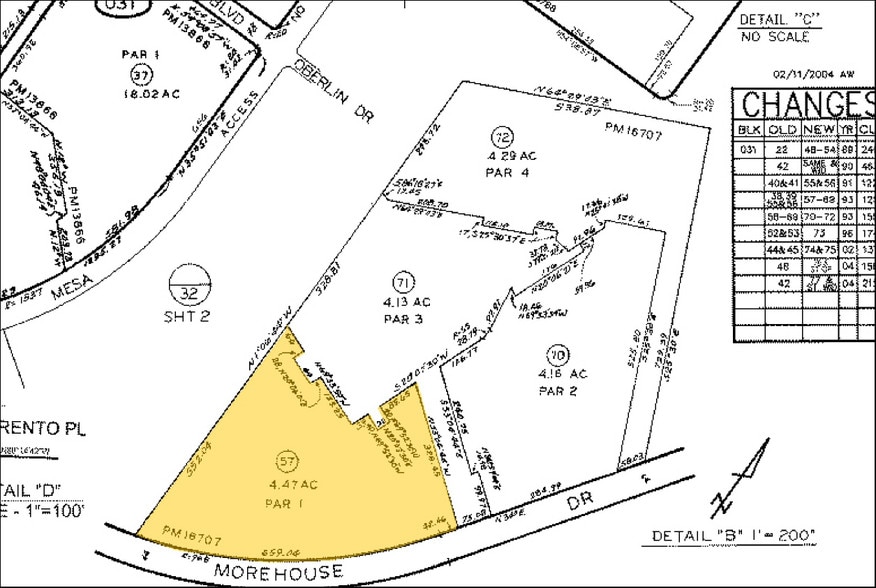 5510 Morehouse Dr, San Diego, CA for lease - Plat Map - Image 2 of 7