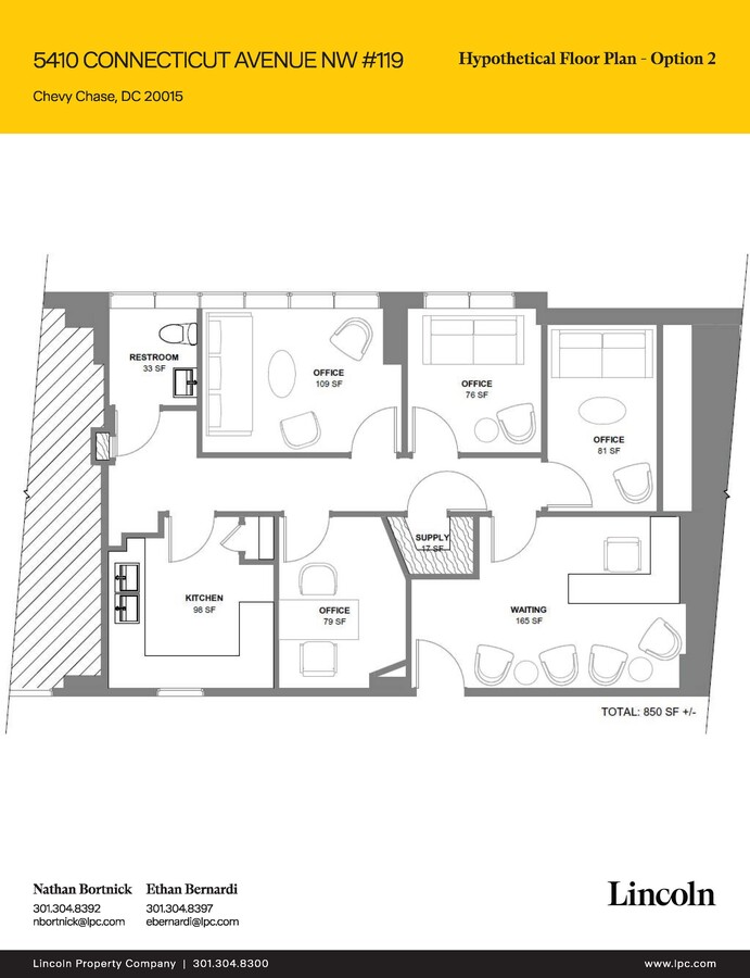 5410 Connecticut Ave NW, Washington, DC 20015 - Unit 119 -  - Floor Plan - Image 1 of 3