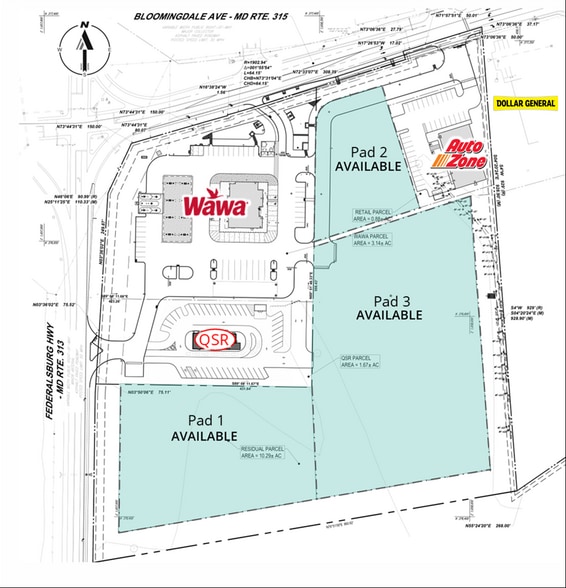 000 Bloomingdale Ave, Federalsburg, MD for lease - Site Plan - Image 1 of 2