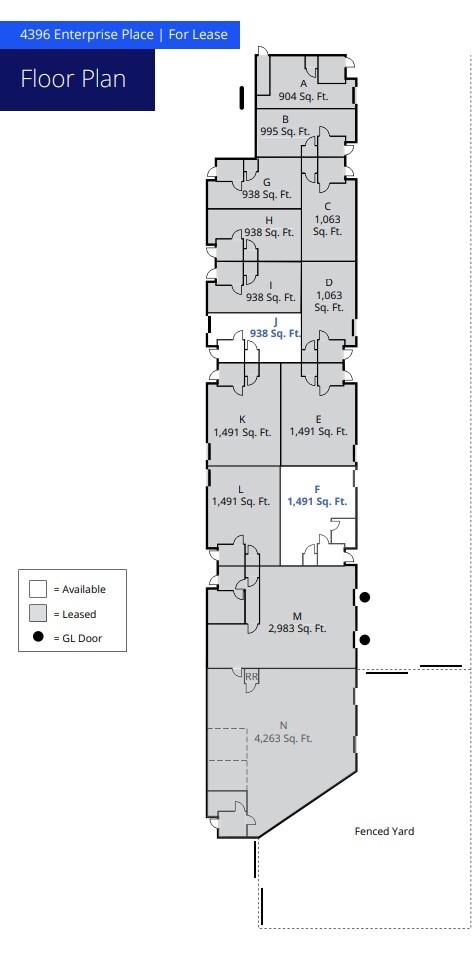 4396 Enterprise Pl, Fremont, CA for lease Floor Plan- Image 1 of 1