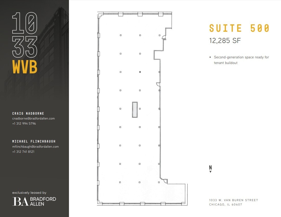 1033 W Van Buren St, Chicago, IL for lease Floor Plan- Image 1 of 2