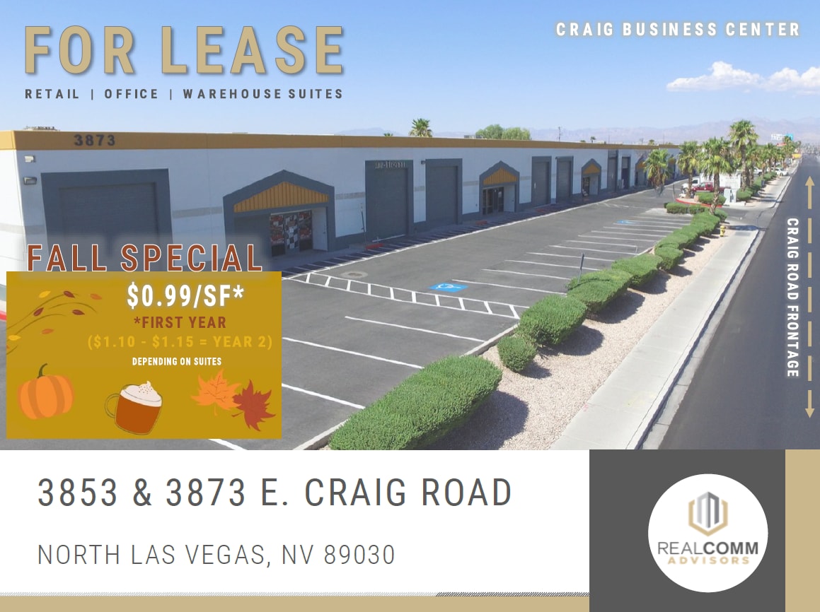 3853 E Craig Rd, North Las Vegas, NV for lease Interior Photo- Image 1 of 5