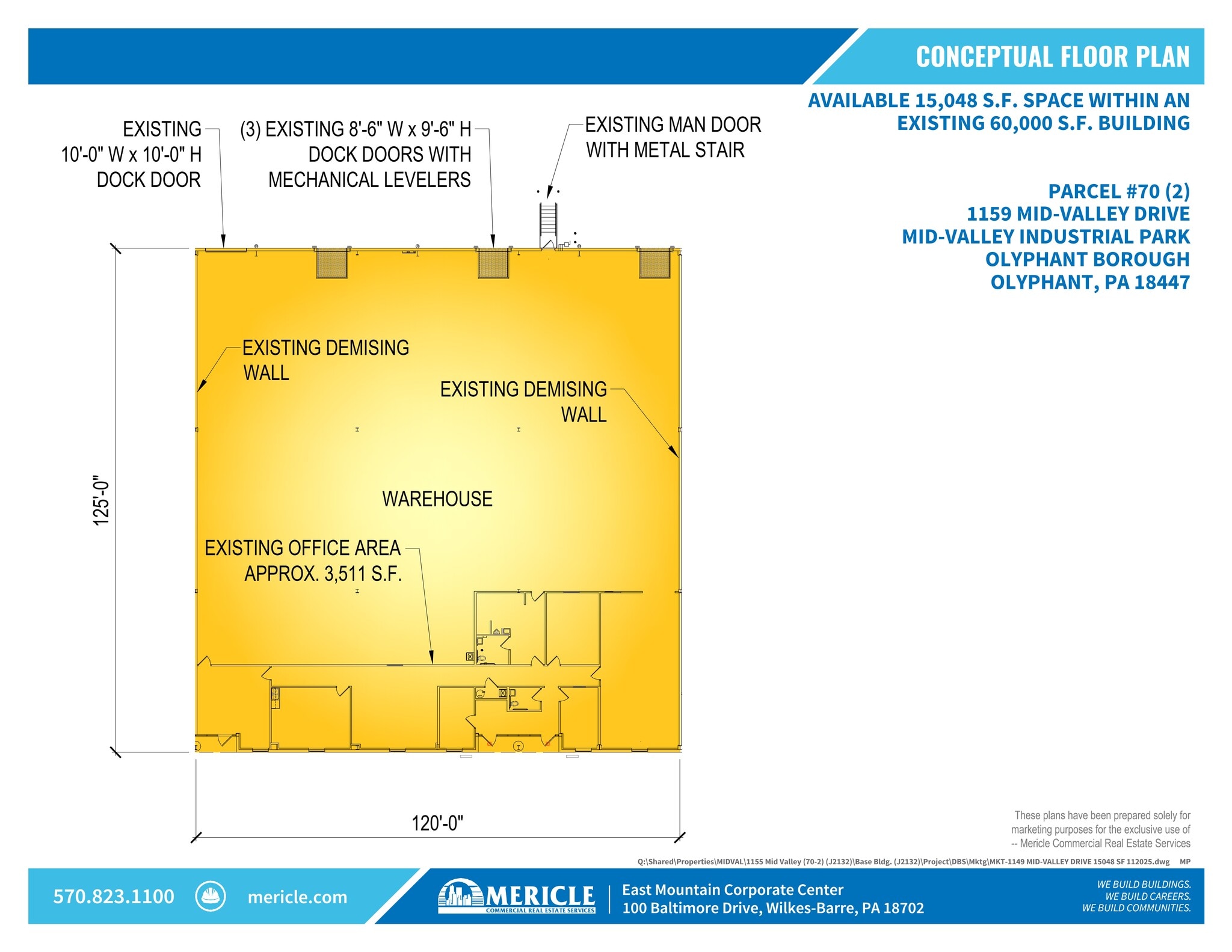 1155 Mid Valley Dr, Olyphant, PA for lease Site Plan- Image 1 of 2