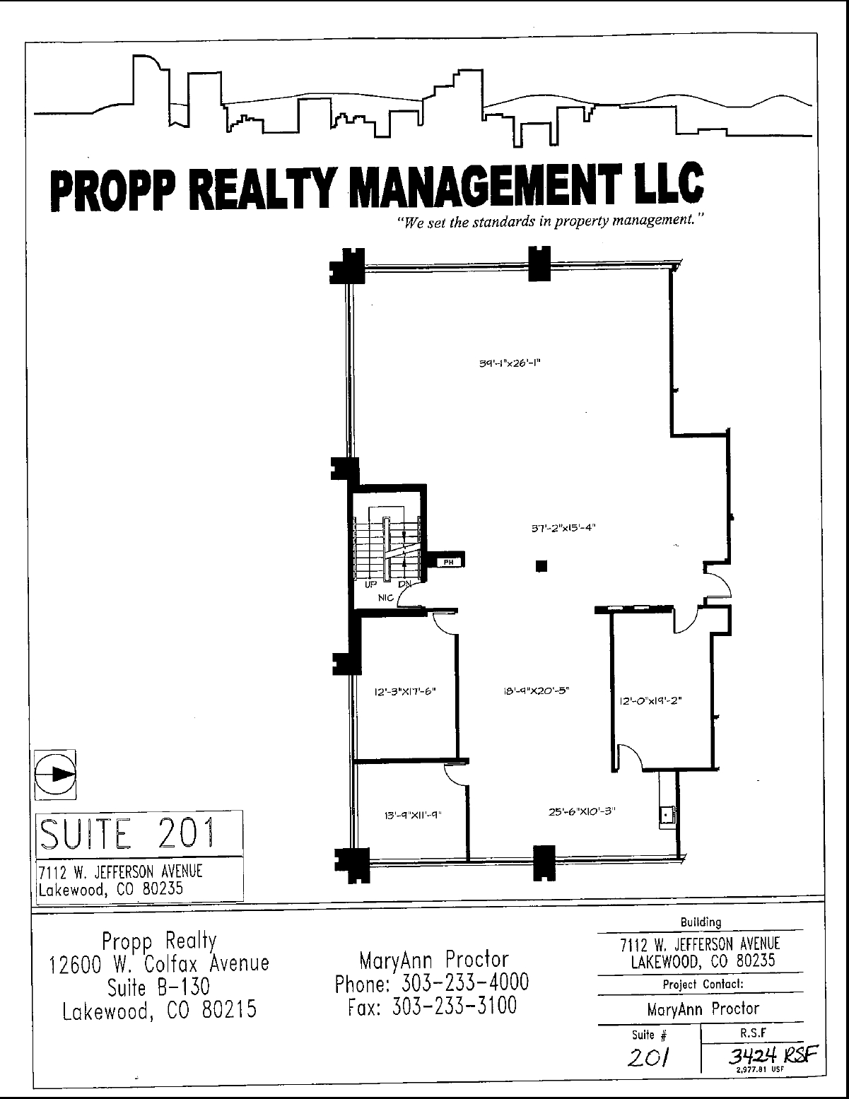 7110 W Jefferson Ave, Lakewood, CO for lease Floor Plan- Image 1 of 1