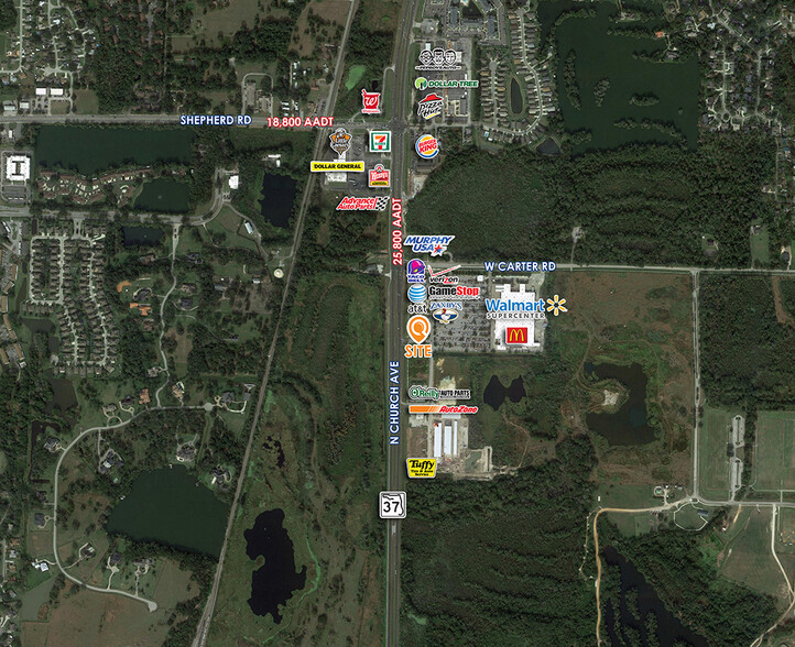 6743 N Church Ave, Mulberry, FL for sale - Aerial - Image 1 of 8