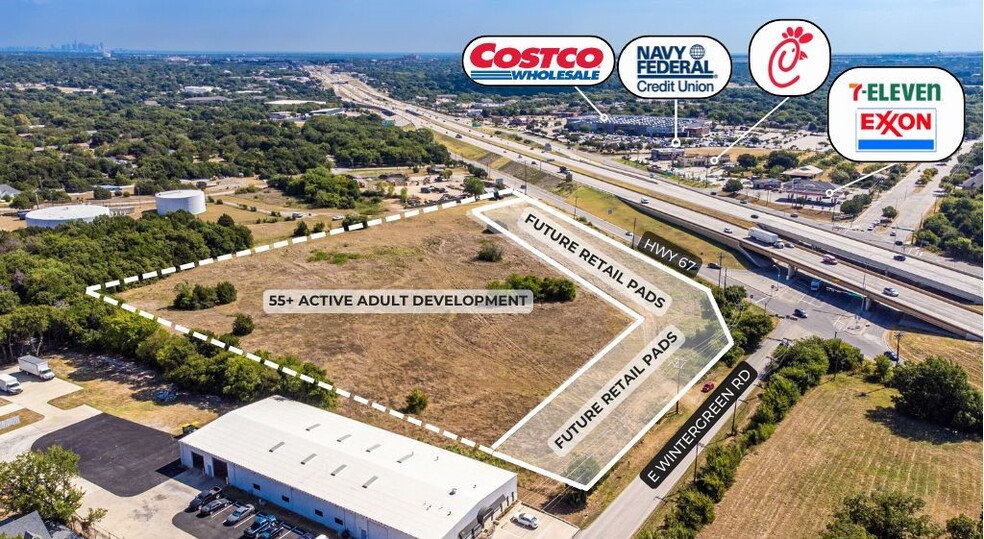 NWC US 67, Cedar Hill, TX for sale - Aerial - Image 1 of 2