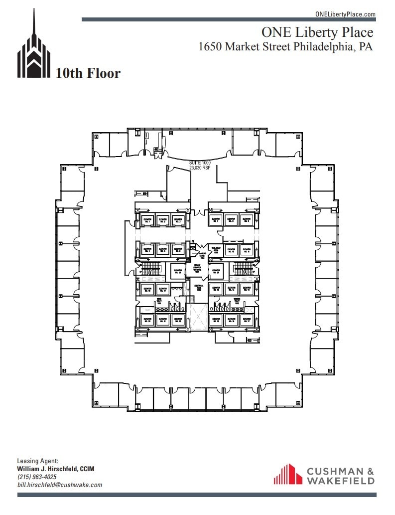 1650 Market St, Philadelphia, PA for lease Floor Plan- Image 1 of 1