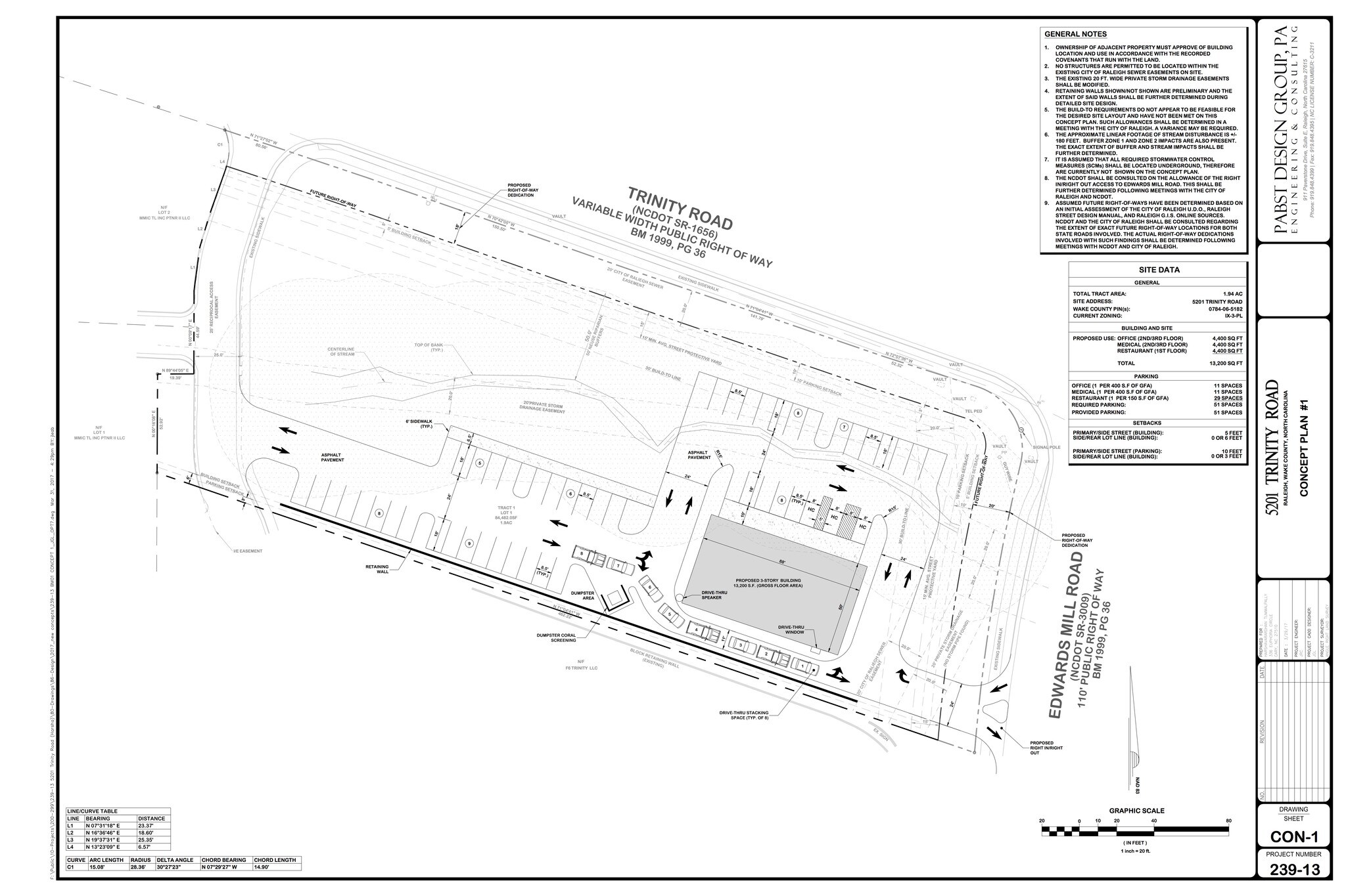 5201 Trinity Rd, Raleigh, NC for sale Site Plan- Image 1 of 1