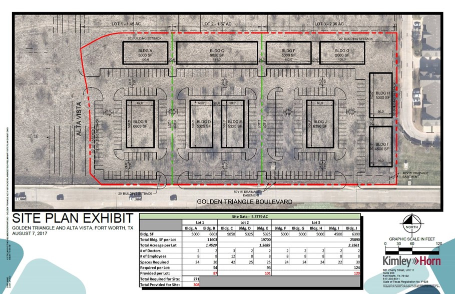 NEQ Golden Triangle &  Alta Vista Rd, Fort Worth, TX for sale - Site Plan - Image 2 of 2