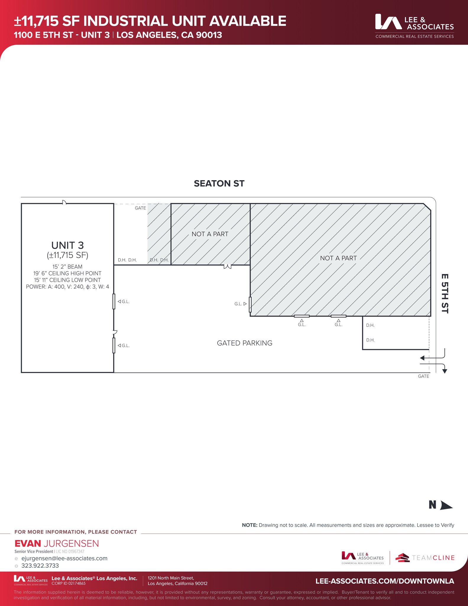 1100 E 5th St, Los Angeles, CA for lease Site Plan- Image 1 of 1