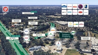 6190 NW 23rd St, Gainesville, FL - AERIAL map view - Image1