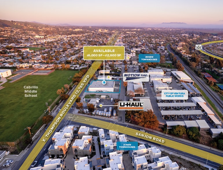 1350 E Thompson Blvd, Ventura, CA for lease - Aerial - Image 3 of 66