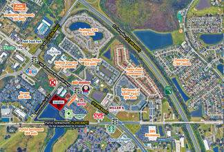 Aeronautical, Kissimmee, FL - aerial  map view