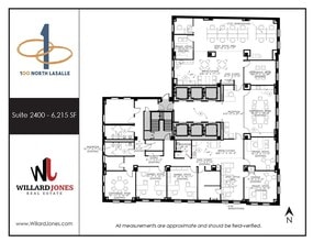 100 N LaSalle St, Chicago, IL for lease Floor Plan- Image 1 of 1