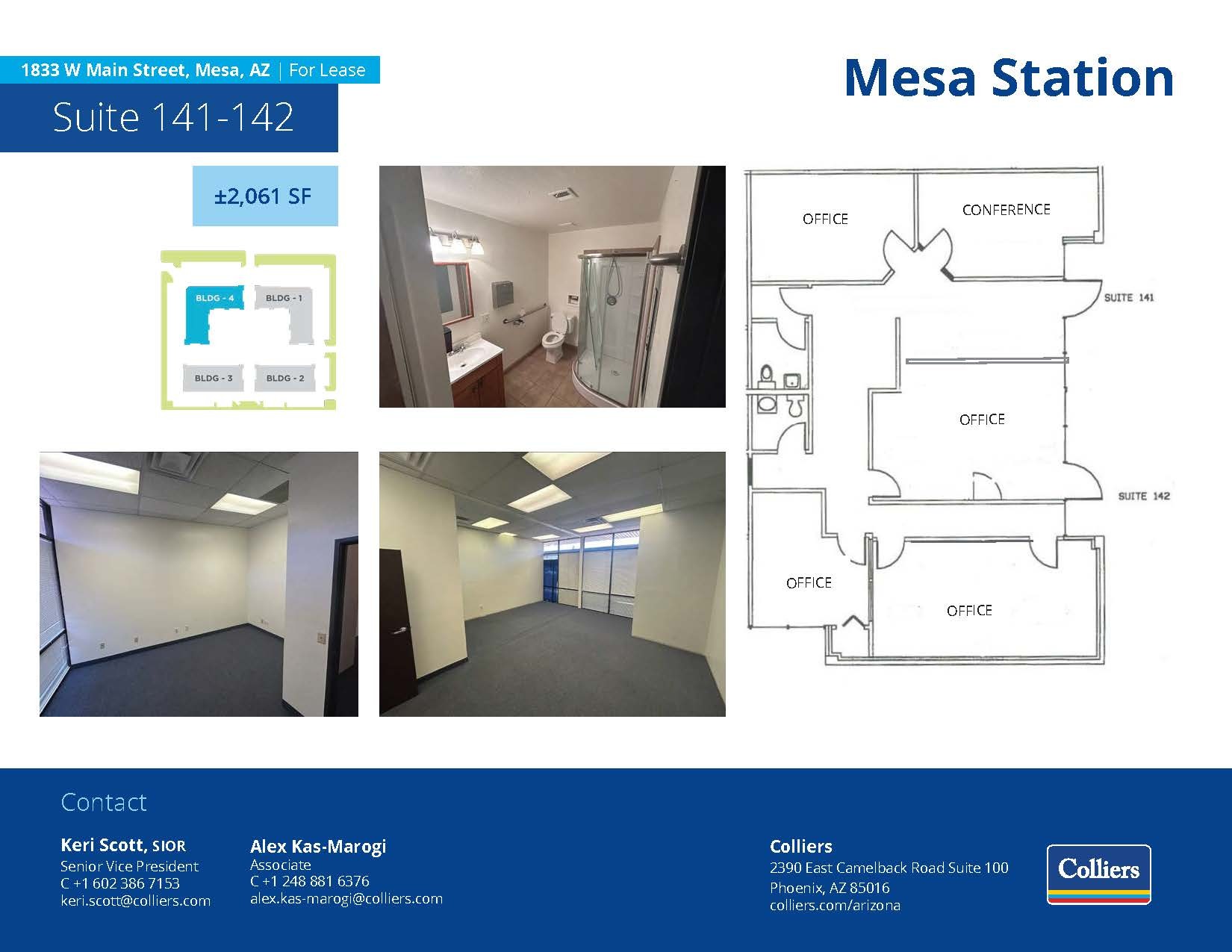 1833 W Main St, Mesa, AZ for lease Floor Plan- Image 1 of 8