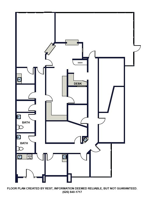 1245 W Huntington Dr, Arcadia, CA for lease Floor Plan- Image 1 of 1