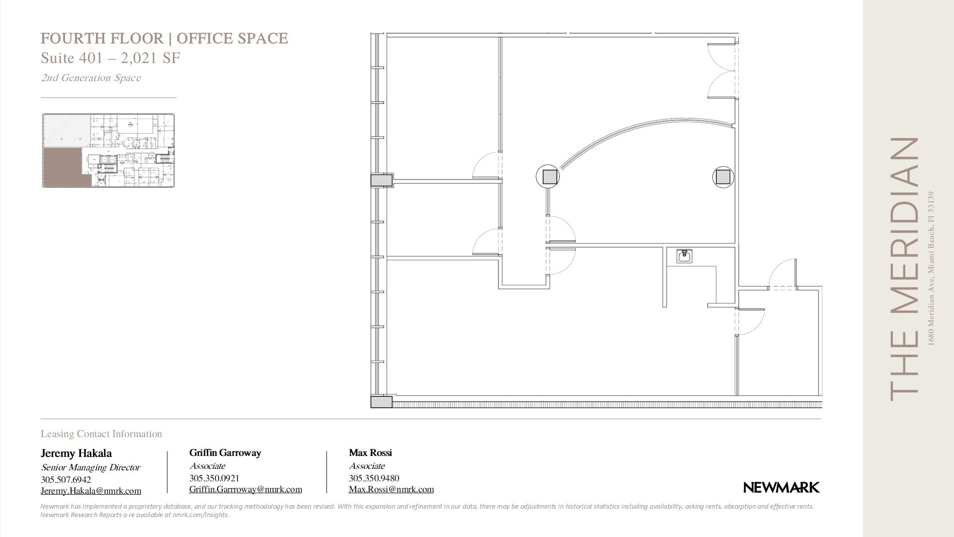 1680 Meridian Ave, Miami Beach, FL for lease Floor Plan- Image 1 of 1
