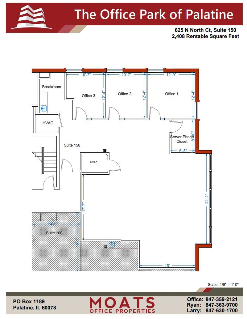 625 N North Ct, Palatine, IL for lease Floor Plan- Image 1 of 1