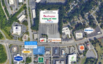 3025 W Gate City Blvd, Greensboro, NC - AERIAL  map view - Image1