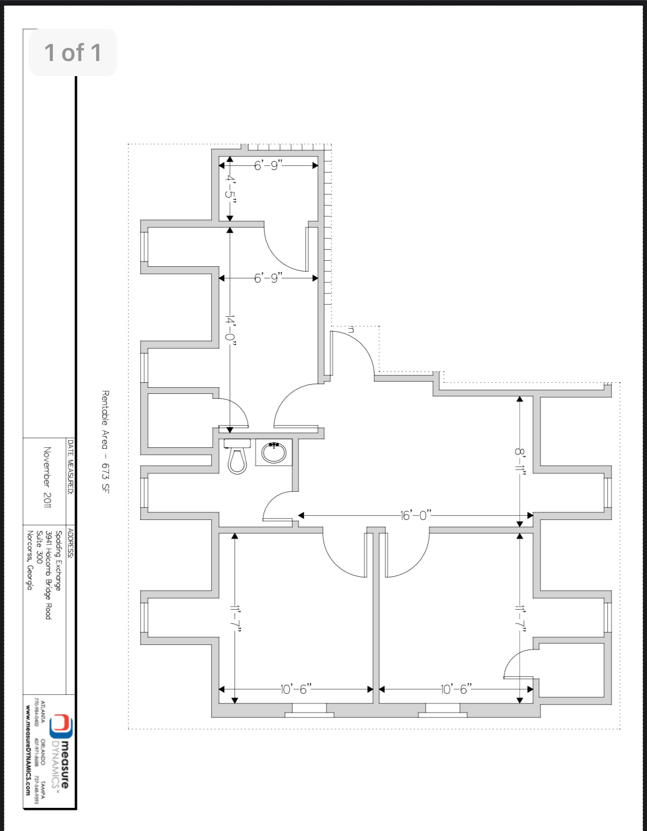 3937-3965 Holcomb Bridge Rd, Peachtree Corners, GA for lease Floor Plan- Image 1 of 4