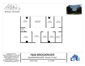 7929 Brookriver Dr, Dallas, TX for lease Floor Plan- Image 1 of 2