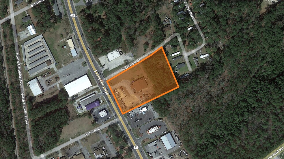 365 S Columbia Ave, Rincon, GA for lease - Aerial - Image 1 of 3