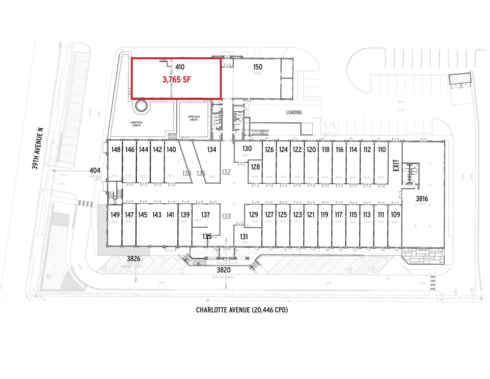 3814 Charlotte Ave, Nashville, TN for lease Site Plan- Image 1 of 4