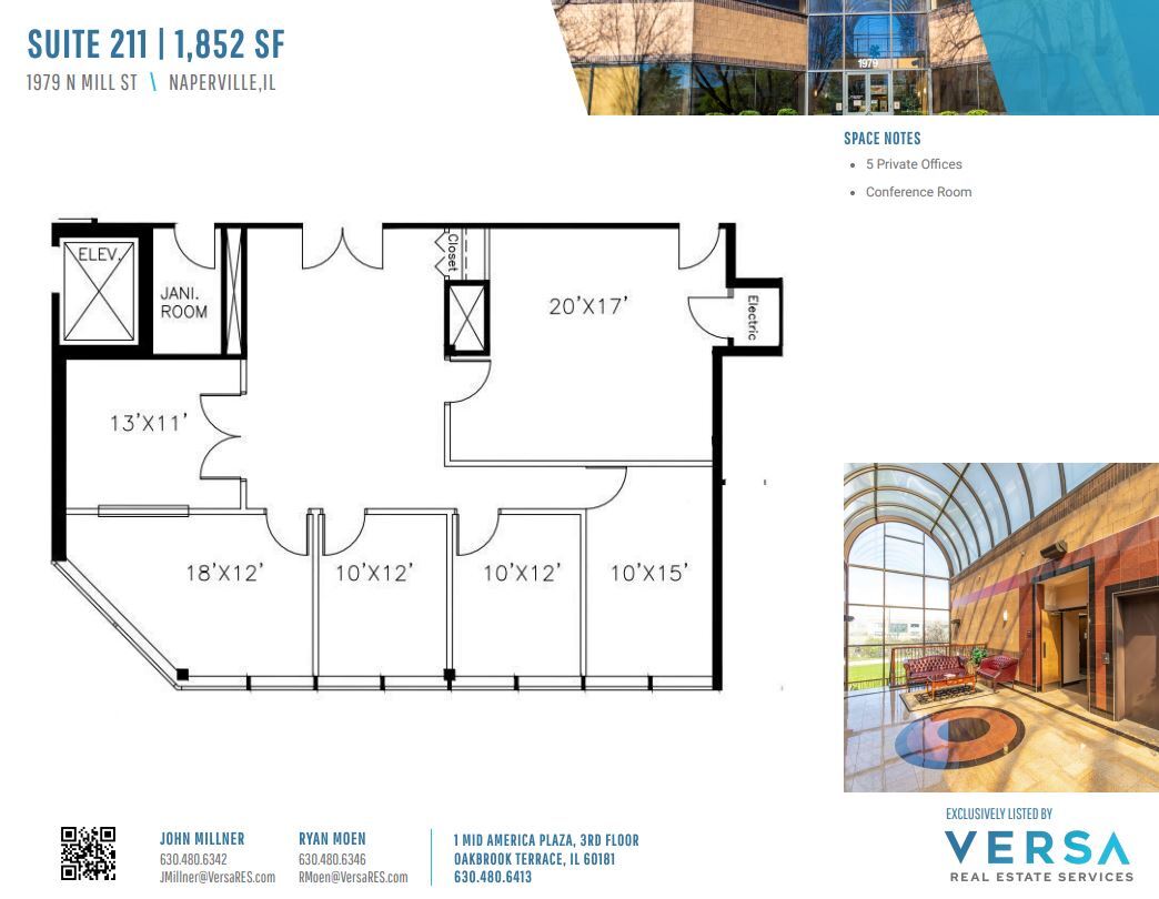 1979 N Mill St, Naperville, IL for lease Floor Plan- Image 1 of 1