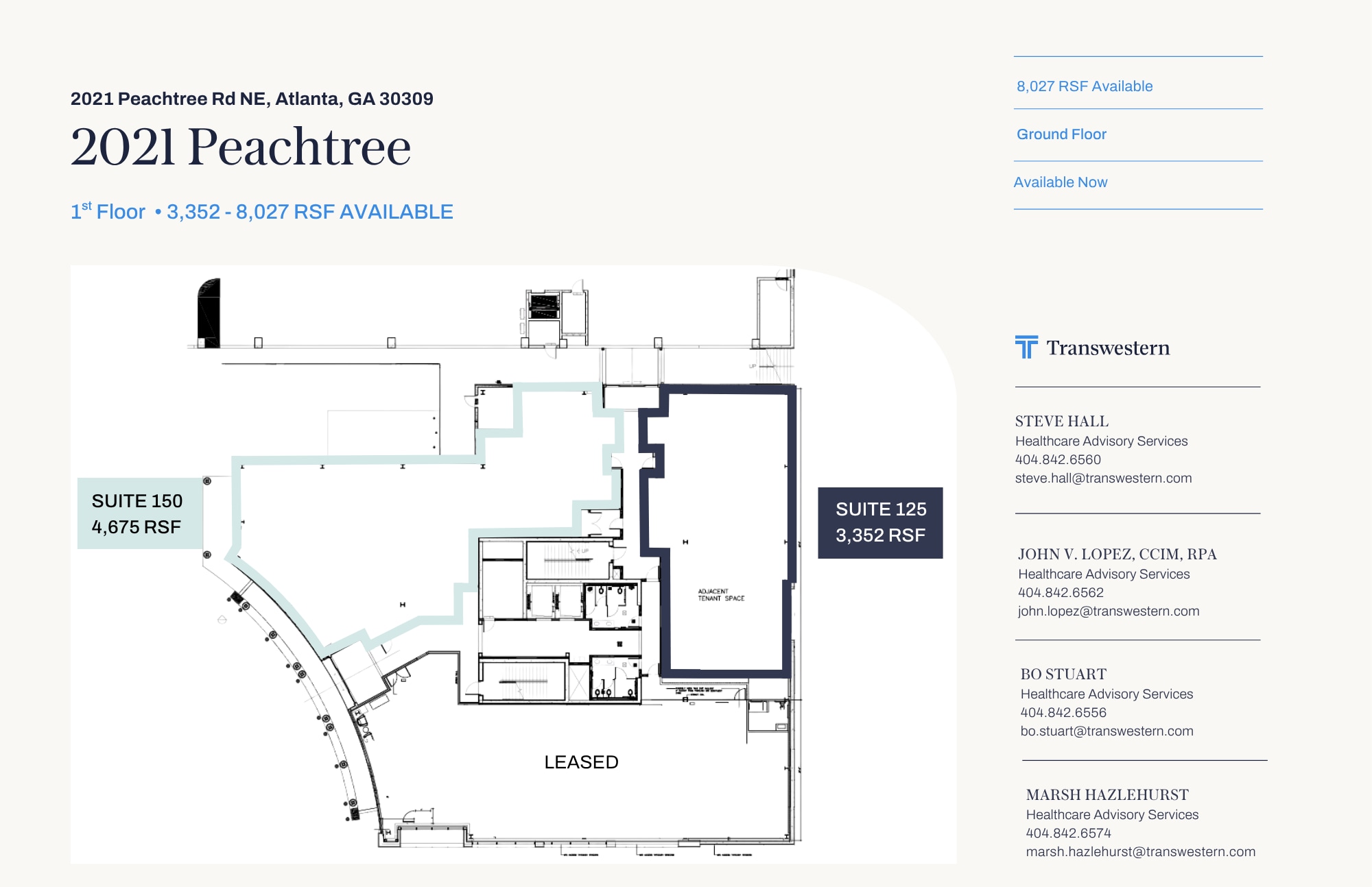 2021 Peachtree Rd, Atlanta, GA for lease Floor Plan- Image 1 of 1