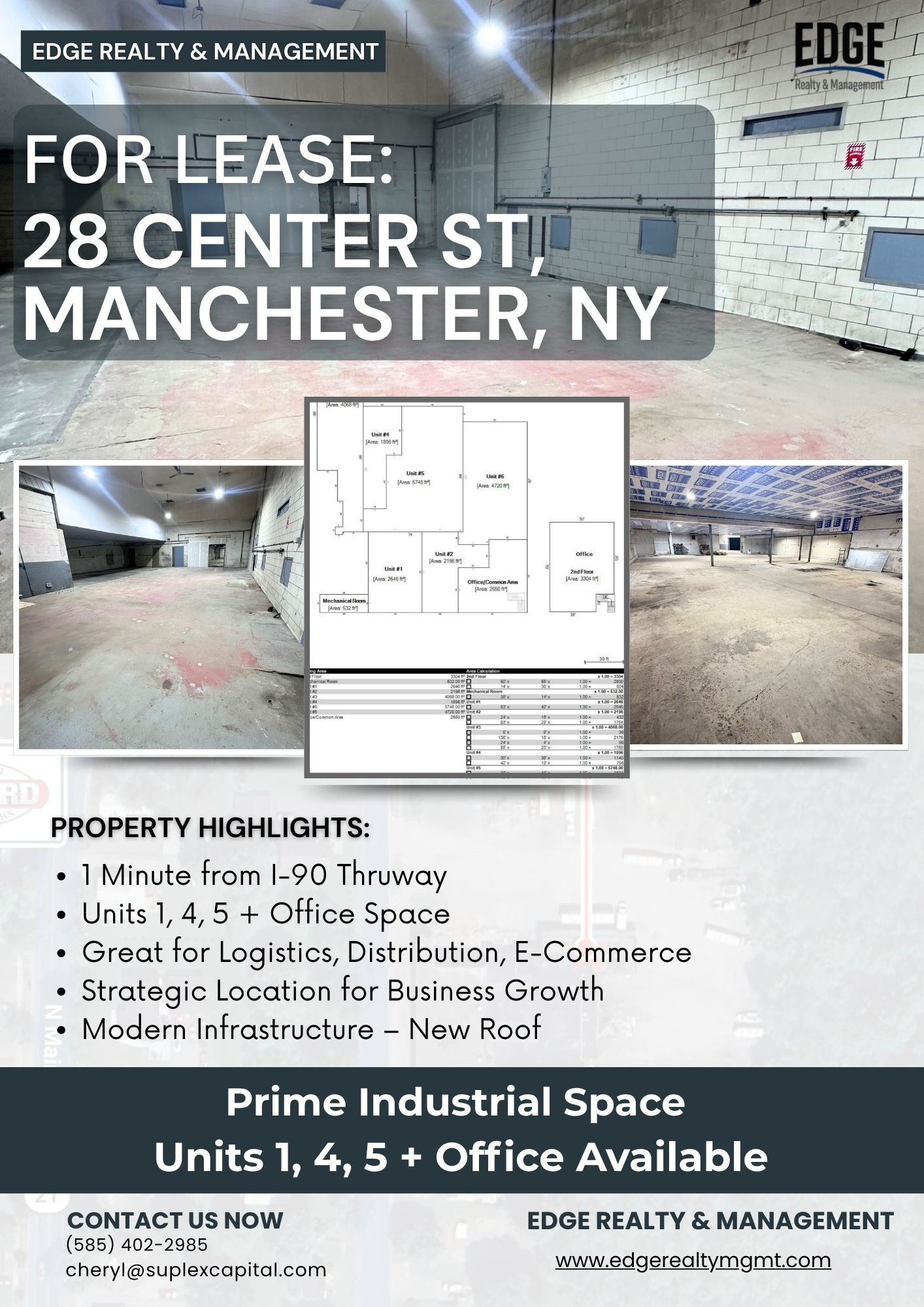 28 Center St, Manchester, NY for lease Interior Photo- Image 1 of 1
