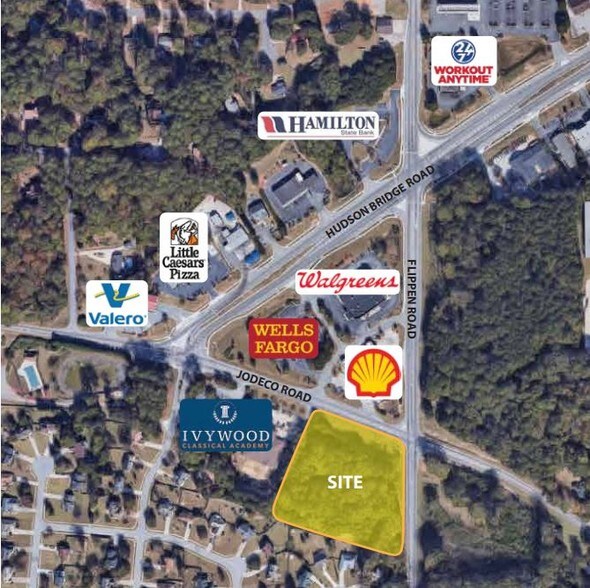 Jodeco Rd & Flippen Rd, Stockbridge, GA for sale - Aerial - Image 1 of 1