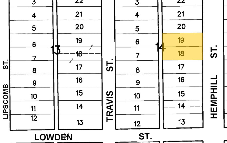 2820 Hemphill St, Fort Worth, TX for sale - Plat Map - Image 2 of 3