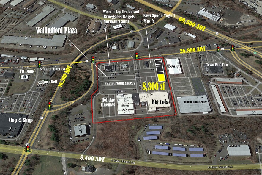 950-978 N Colony Rd, Wallingford, CT for lease - Aerial - Image 2 of 4