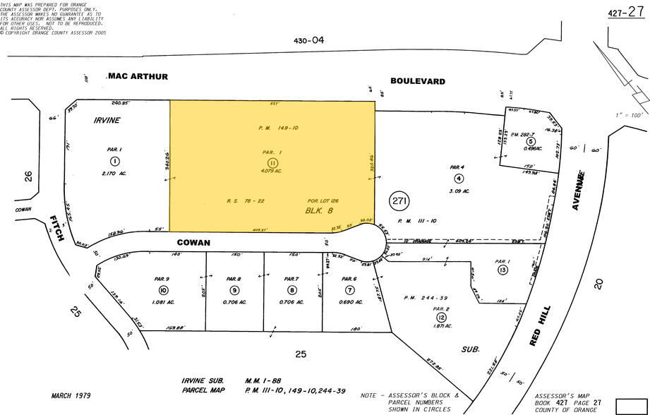 17701 Cowan, Irvine, CA for sale - Plat Map - Image 2 of 21