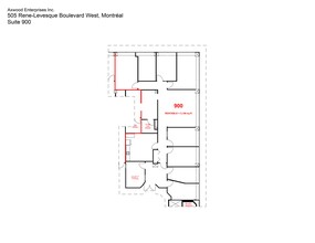 501-505 Boul René-Lévesque O, Montréal, QC for lease Site Plan- Image 1 of 9