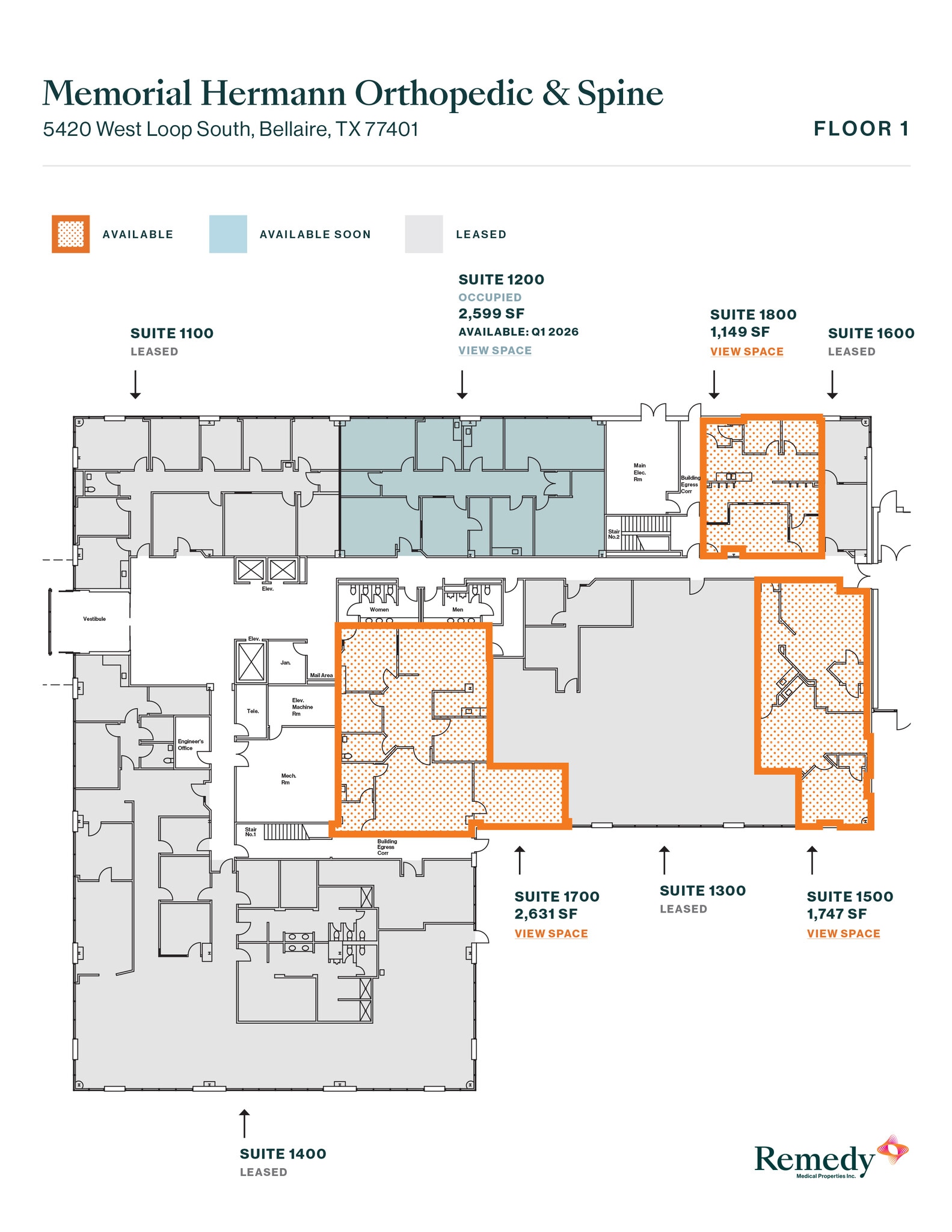 5420 West Loop S, Bellaire, TX for lease Floor Plan- Image 1 of 1