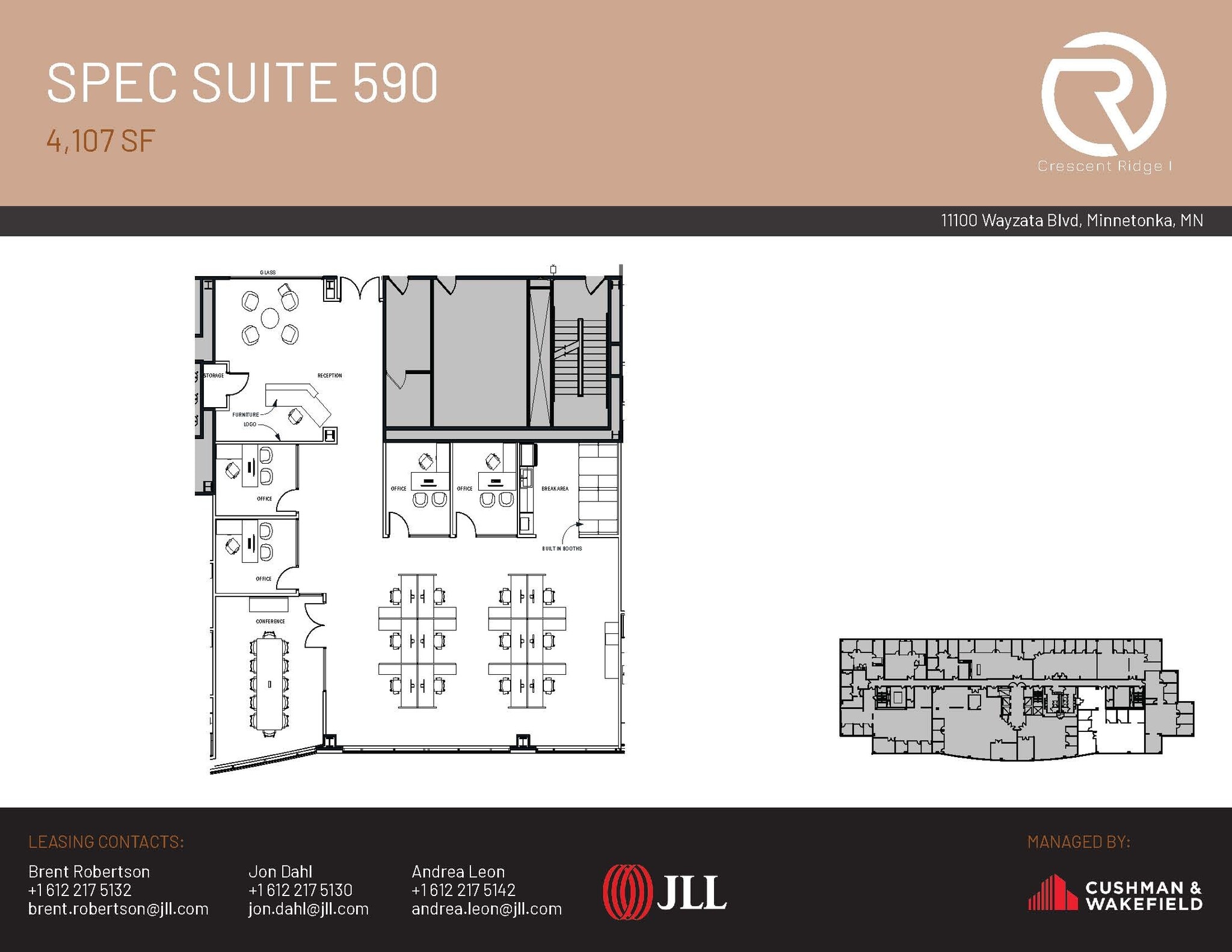 11100 Wayzata Blvd, Minnetonka, MN for lease Floor Plan- Image 1 of 1