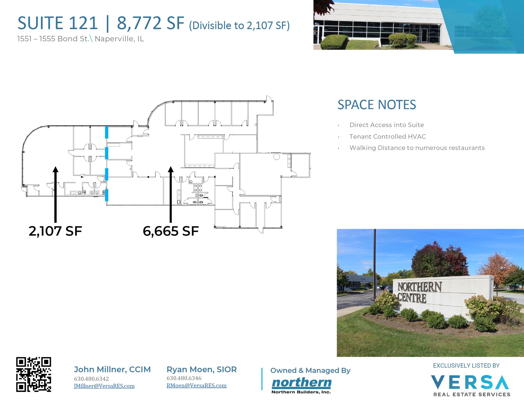 1551-1555 Bond St, Naperville, IL for lease Floor Plan- Image 1 of 2