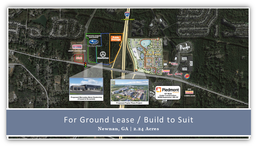 0 Poplar Rd, Newnan, GA for sale - Aerial - Image 1 of 1