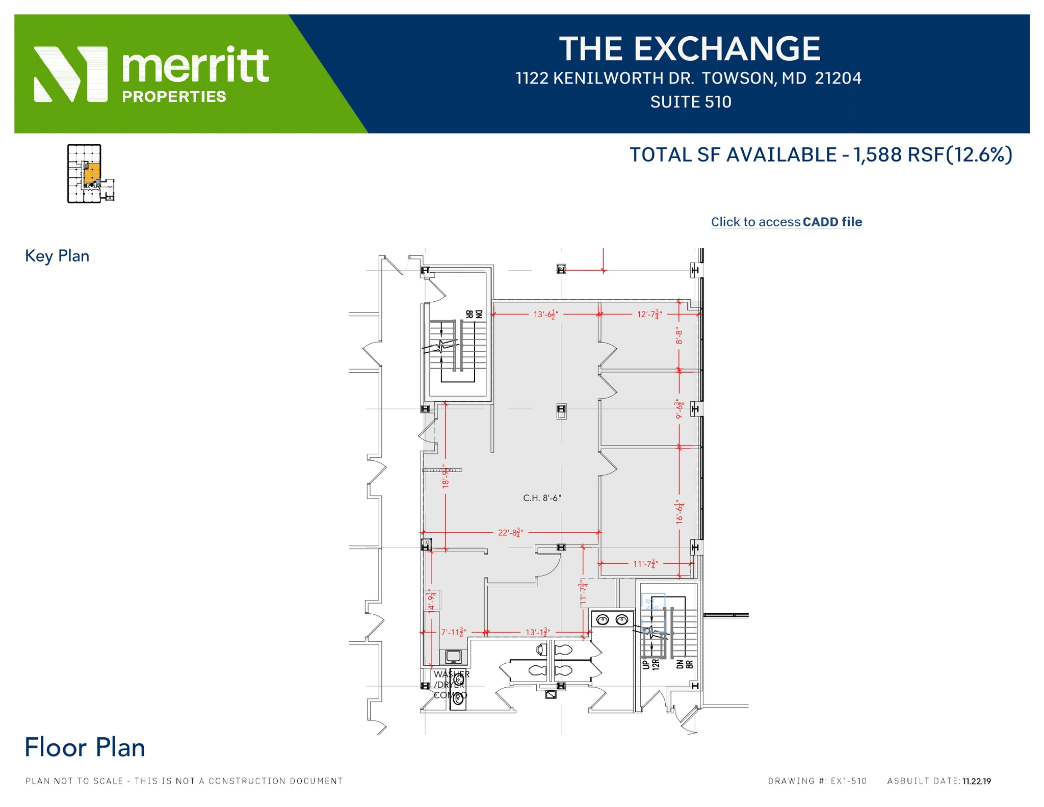 1122 Kenilworth Dr, Towson, MD for lease Floor Plan- Image 1 of 1