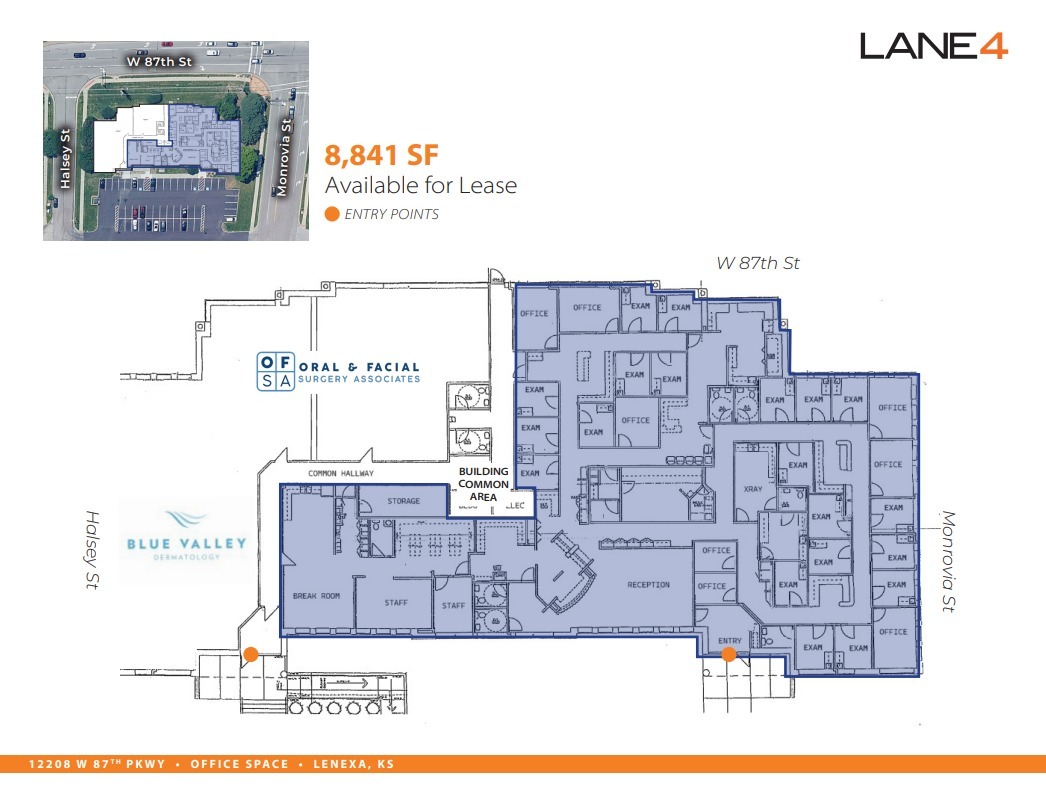 12208-12210 W 87th Street Pky, Lenexa, KS for lease Floor Plan- Image 1 of 1