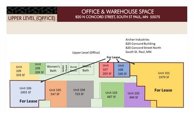 820 N Concord St, South Saint Paul, MN for lease Floor Plan- Image 1 of 1